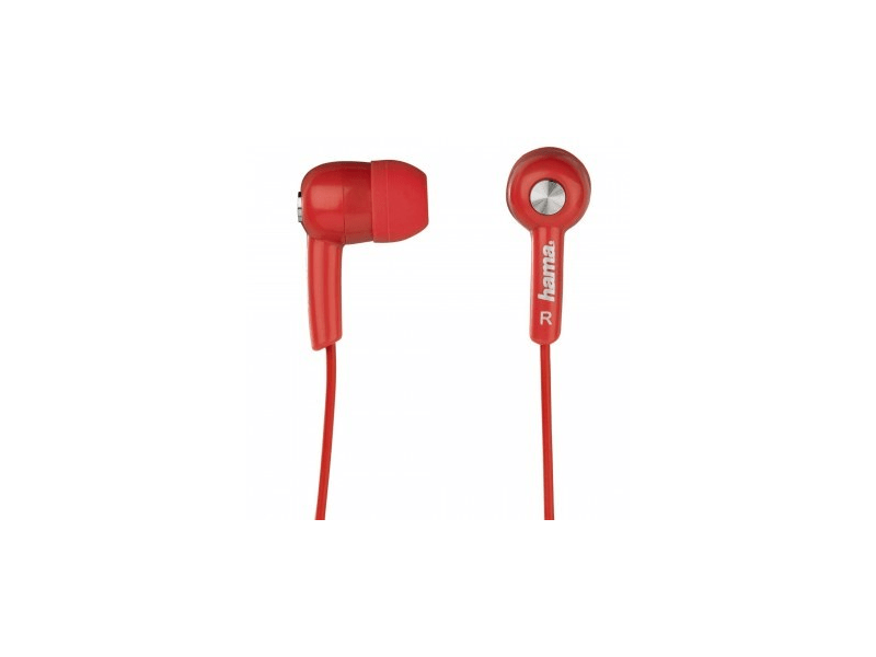 Hama 122690 Mikrofonos HK-2114 In-Ear Fülhallgató, Piros