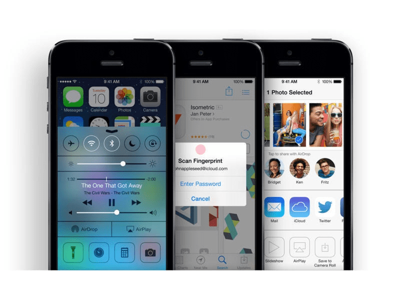 Apple iPhone 5S 32GB Kártyafüggetlen Mobiltelefon, Ezüst