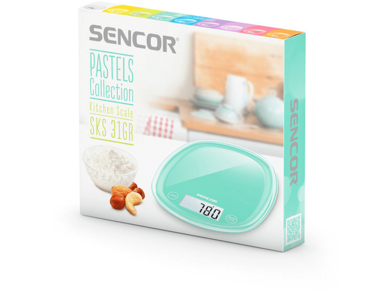 SENCOR SKS 31GR Pasztell menta zöld Konyhamérleg