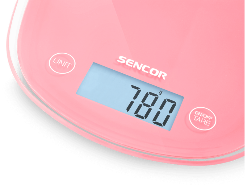 SENCOR SKS 34RD Pasztell korall piros Konyhamérleg