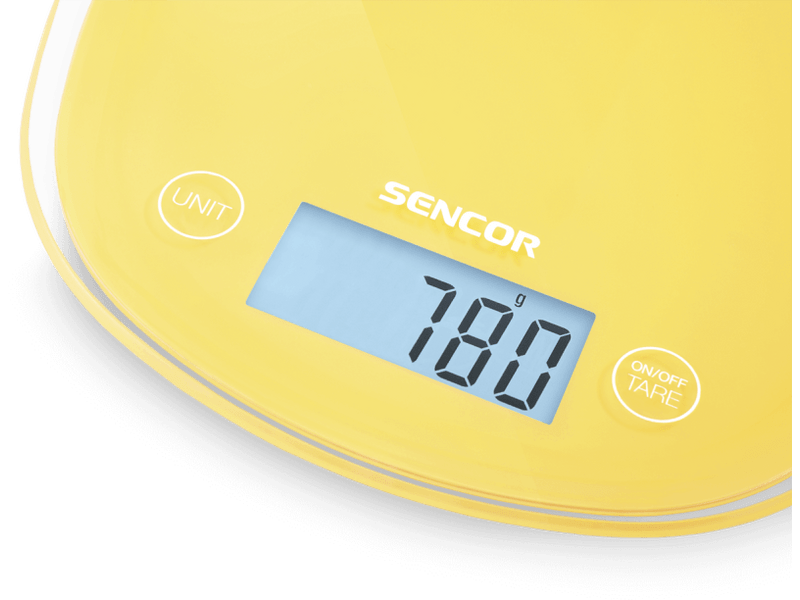 Sencor SKS 36YL Pasztell sárga Konyhamérleg