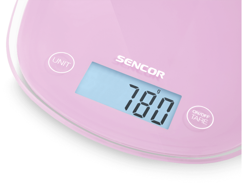 SENCOR SKS 38RS Pasztell rózsaszín Konyhamérleg