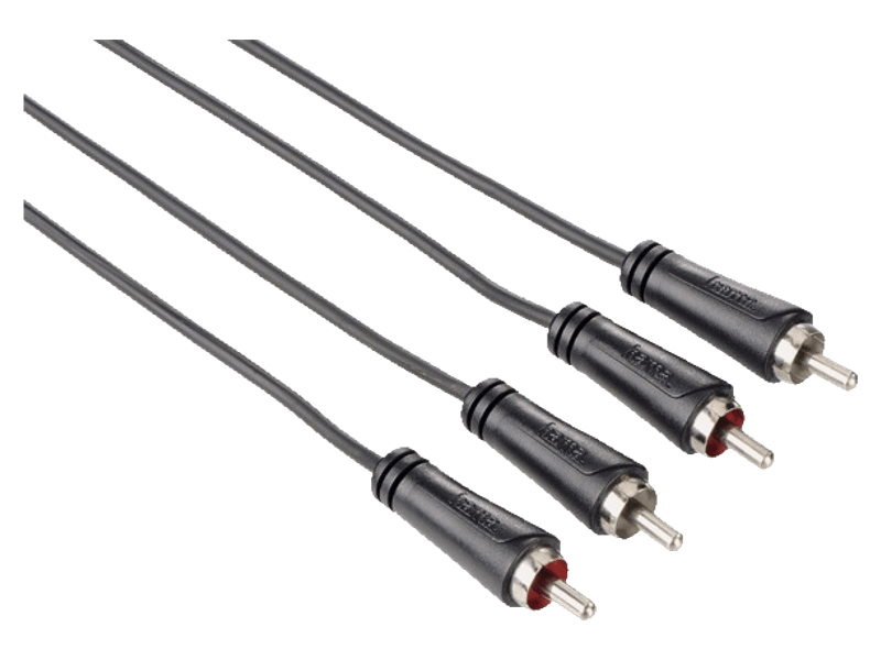 HAMA 122273 2xRCA apa - 2xRCA apa összekötő kábel 3 m