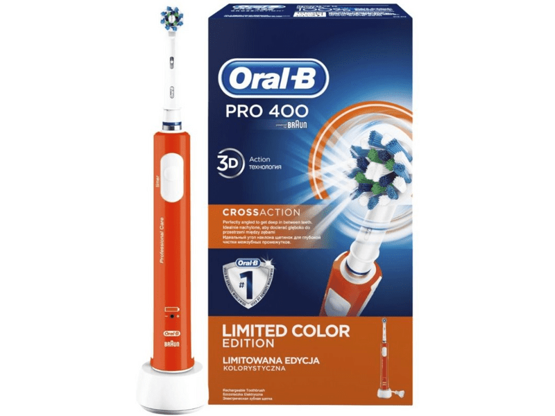 Oral-B Pro 400 D16.513 orange, elektromos fogkefe