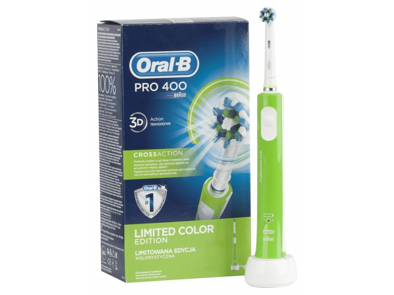 Oral-B Pro 400 D16.513 green, elektromos fogkefe