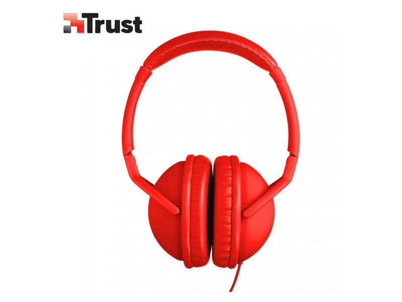 Trust 19625 Fejhallgató, Piros