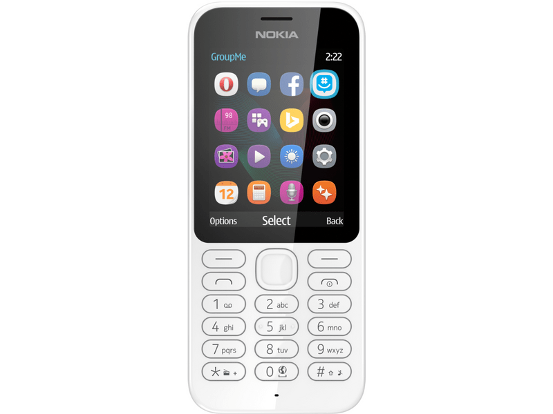 Nokia 222 Dual SIM Kártyafüggetlen Mobiltelefon, Fehér