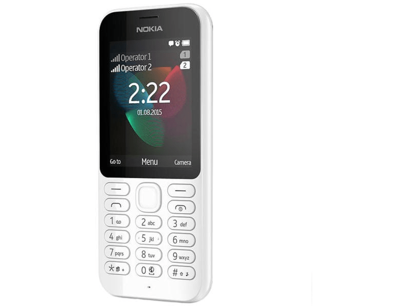 Nokia 222 Dual SIM Kártyafüggetlen Mobiltelefon, Fehér