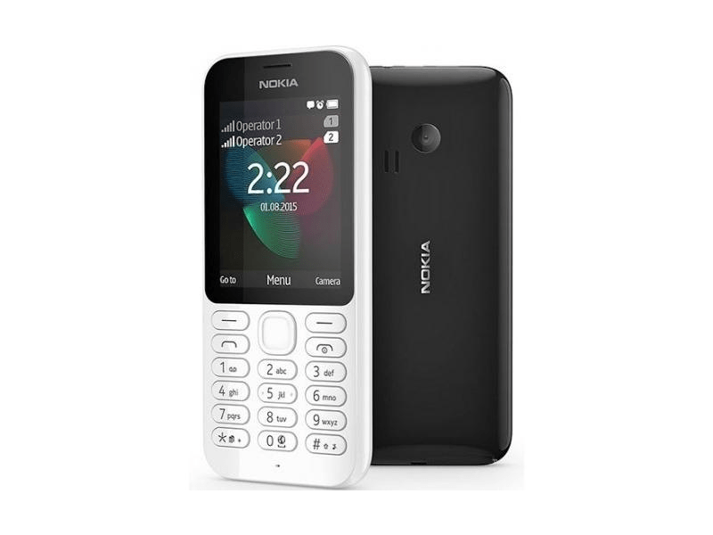 Nokia 222 Dual SIM Kártyafüggetlen Mobiltelefon, Fehér