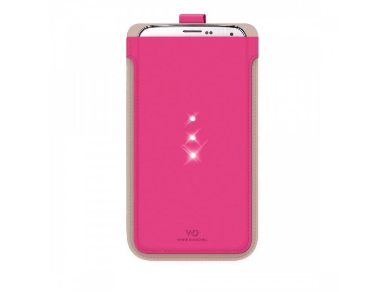 Hama White Diamonds tok Crystal Pouch L méret, Pink