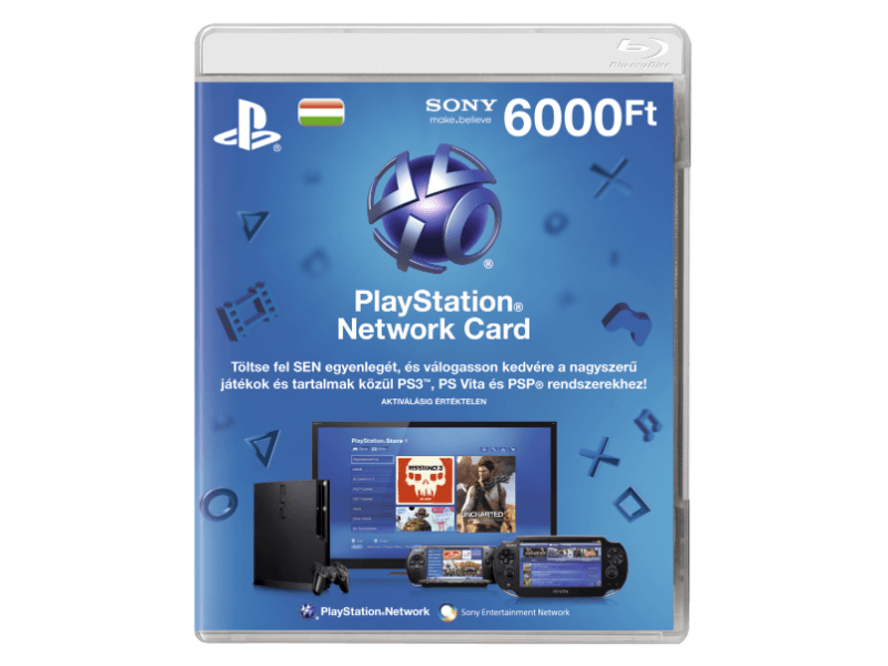SONY PSN 6000Ftos Feltöltő kártya