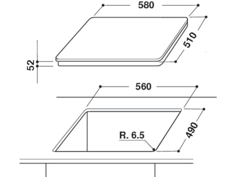 WHIRLPOOL ACM 750/BA Beépíthető indukciós főzőlap