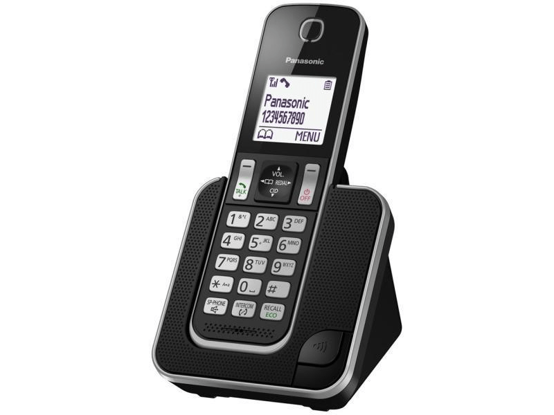 Panasonic KX-TGD310PDB DECT telefon, crni