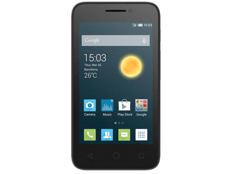 Alcatel One Touch Pixi 3 (4) OT4013D Mobiltelefon, Fekete