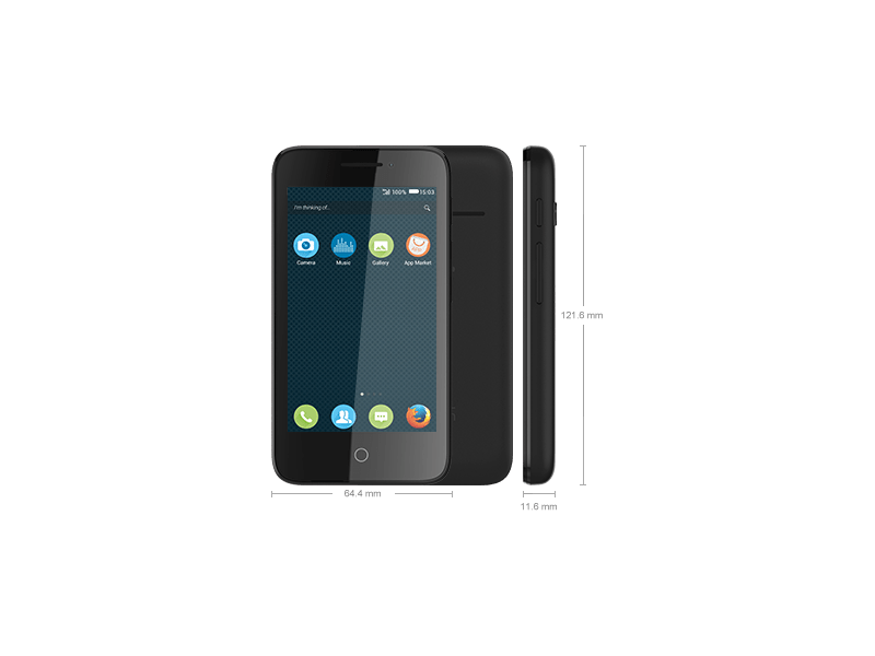 Alcatel One Touch Pixi 3 (4) OT4013D Mobiltelefon, Fekete