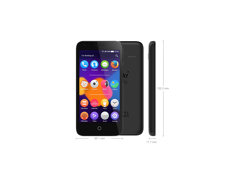 Alcatel One Touch Pixi 3 (OT4027D) Dual SIM 4 GB Kártyafüggetlen Mobiltelefon, Fekete