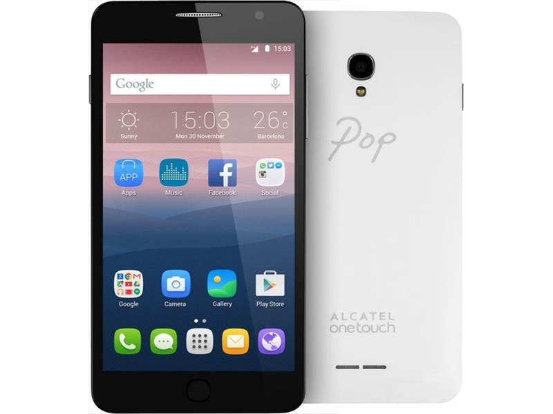 Alcatel Pop Star (OT-5022D) Dual SIM 8 GB Kártyafüggetlen Mobiltelefon, Fehér + Arany és Ezüst hátlap