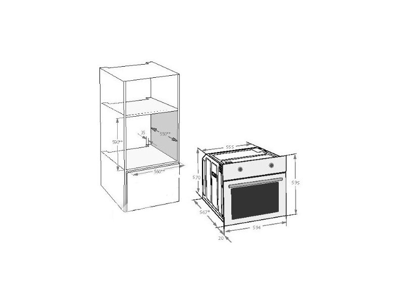 BEKO BIM35300XMS Beépíthető sütő