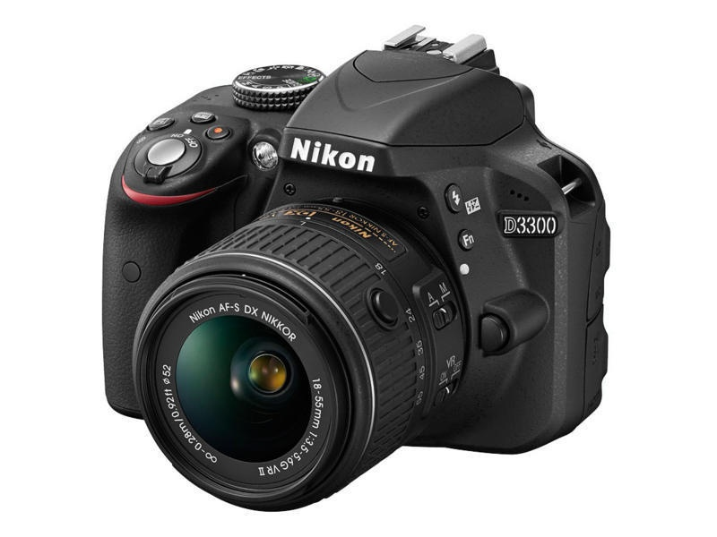 Nikon D3300 Fényképezőgép KIT, Fekete + 18-55 mm VR objektív