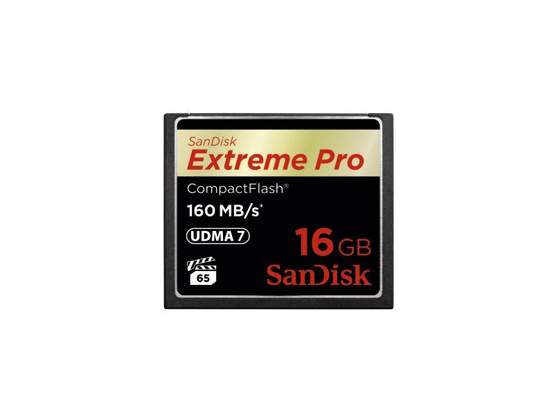 SanDisk CF Extreme Pro kártya 16 GB, 160MB/sec.