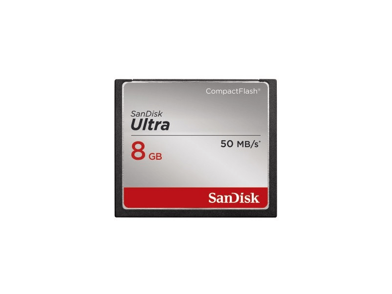 SanDisk CF Ultra kártya 8 GB, 50MB/sec.