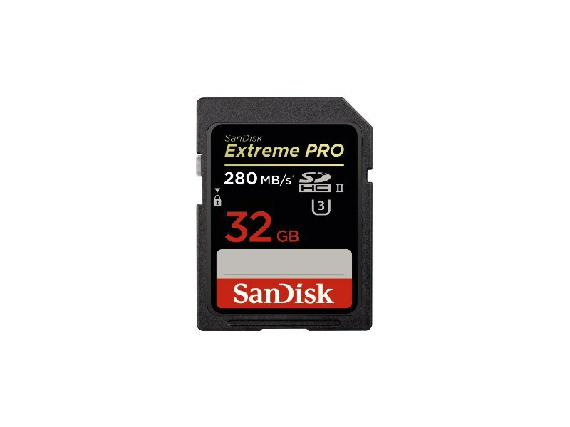 SanDisk SDHC Extreme Pro kártya 32 GB, 280 MB/sec., UHS-II