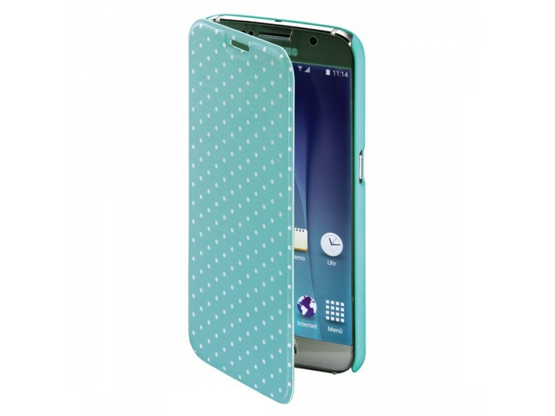 Hama 138231: Samsung Galaxy S6 mobiltok, Luminous Dots, Zöld/Fehér