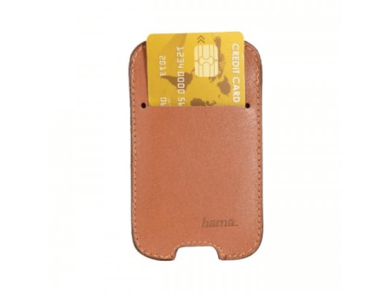 Hama 154159: Univerzális telefontok Credit Card XL, Barna