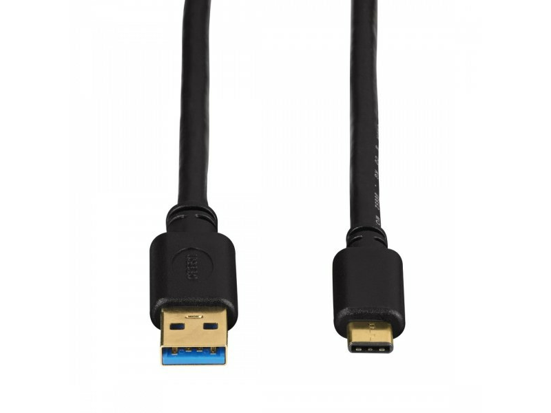 HAMA 135710: USB C - USB 3.0 adatkábel 0.75 m, fekete