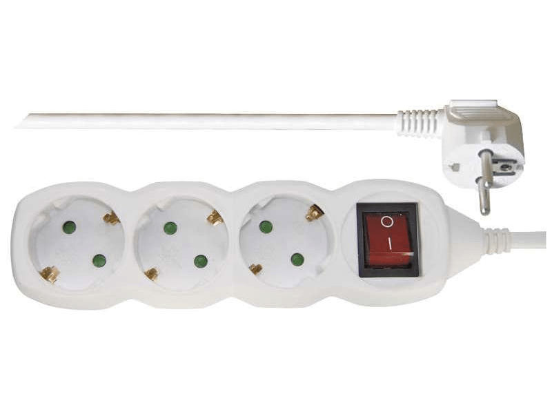 EMOS P1325R Hálózati elosztó 3 aljzat 5m