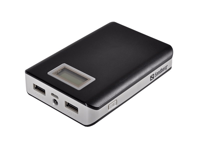Sandberg SAPB020 PowerBank 12000 mAh, Fekete