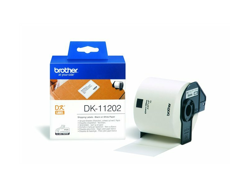 BROTHER PT DK11202 Papír címke, QL nyomtatóhoz, 62 x 100 mm