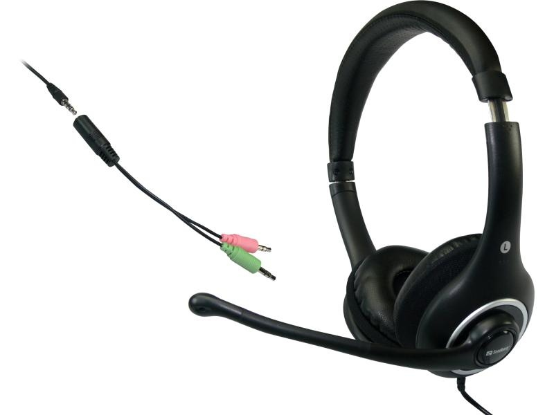 Sandberg SAFHPT04 Mikrofonos Fejhallgató, Fehér