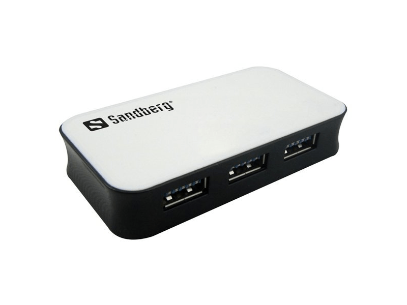 SANDBERG SAHUB001 USB elosztó-HUB, 4 portos, USB 3.0 (133-72)