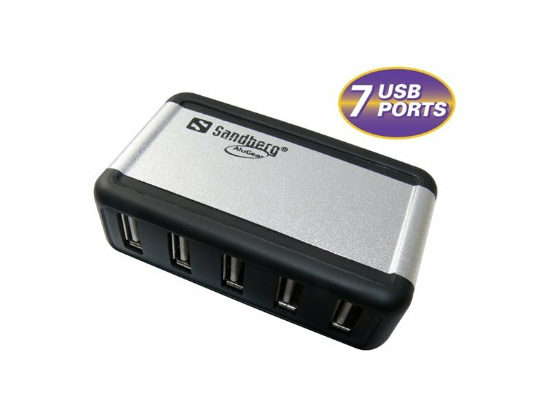 SANDBERG SAHUB003 USB elosztó-HUB, 7 port (135-59)