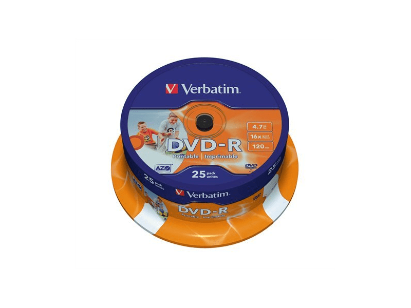 VERBATIM DVDV-16B25PP DVD-R lemez (43538)