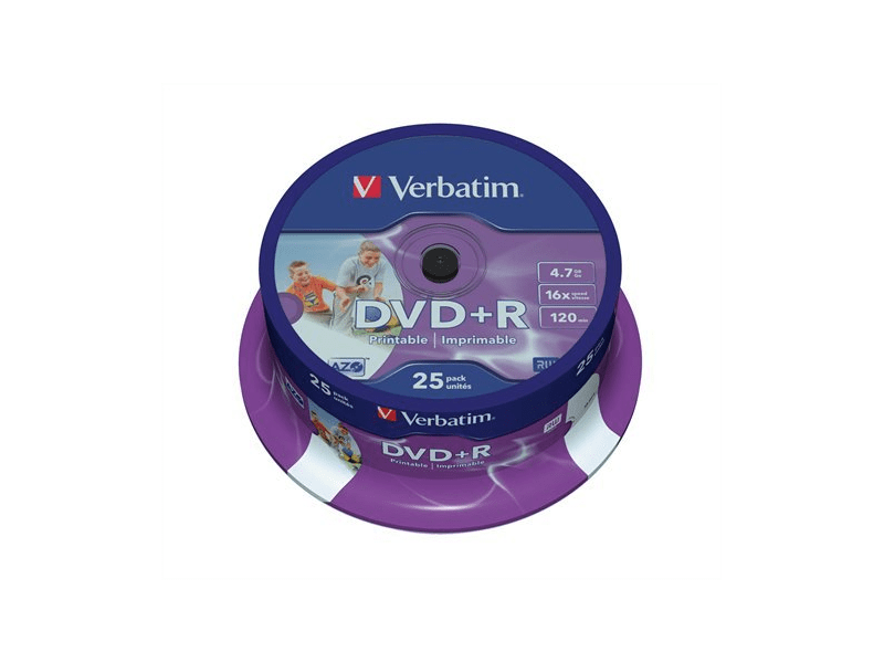 VERBATIM DVDV+16B25PP DVD+R lemez (43539)