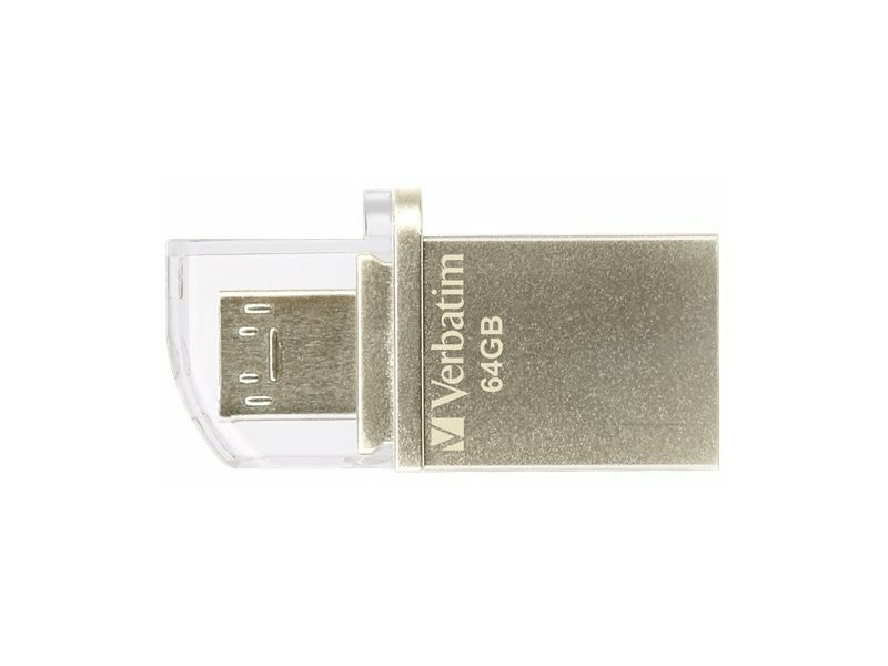 VERBATIM UV64GMO Pendrive, 64GB, USB 3.0+micro USB adapter (49827)