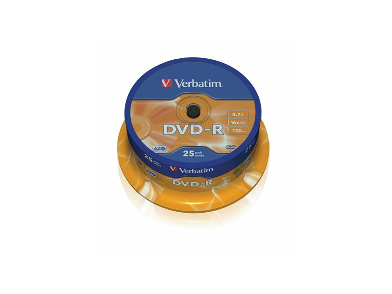VERBATIM DVDV-16B25 DVD-R lemez hengeren