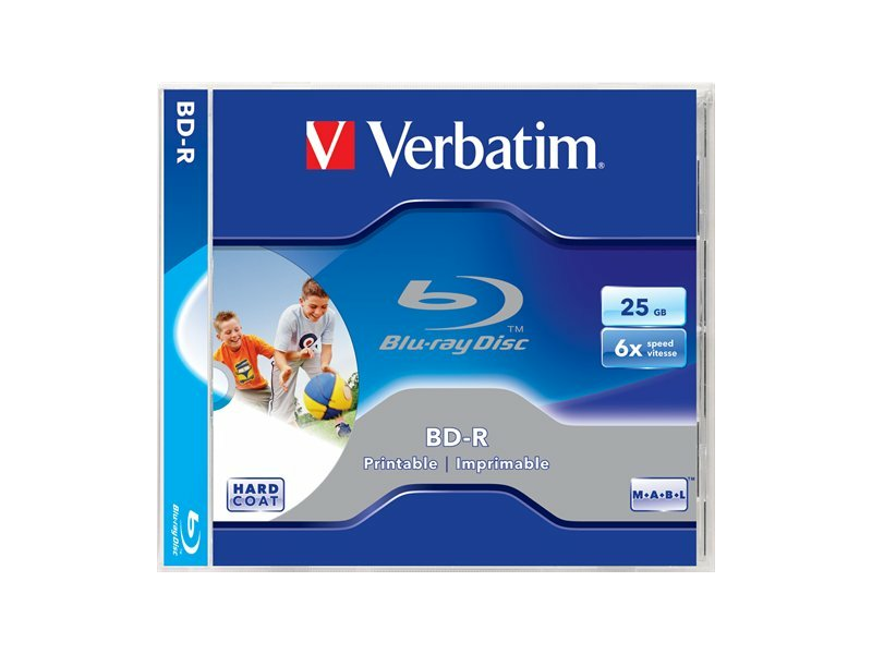 VERBATIM BRV-6N BD-R BluRay lemez, nyomtatható