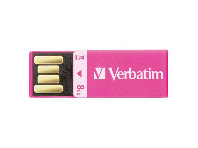 VERBATIM UV8GCC Clip-it Pendrive, 8GB, USB 2.0 (43935)