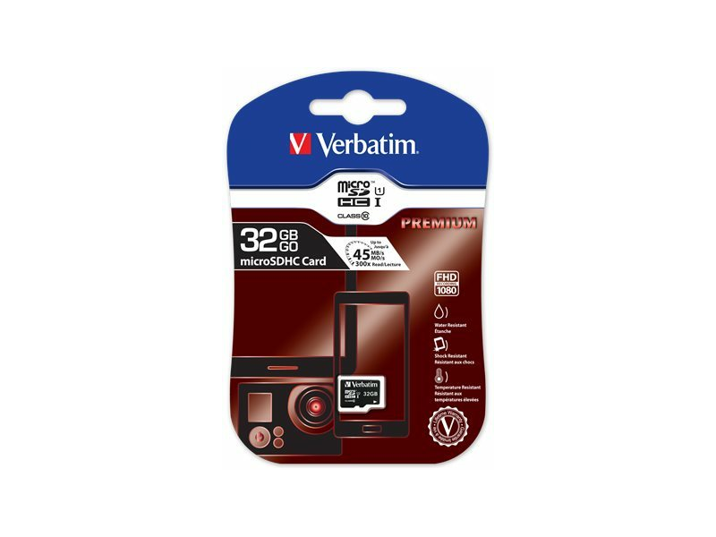 VERBATIM MVMS32GH Memóriakártya, Micro SDHC, 32GB