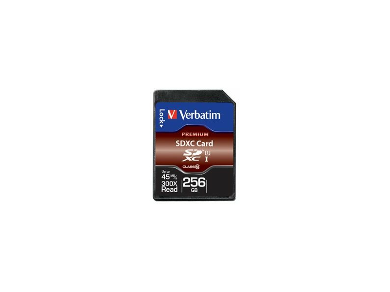 VERBATIM MVS256G Memóriakártya 256GB Class 10 UHS-I, 10 MB/sec
