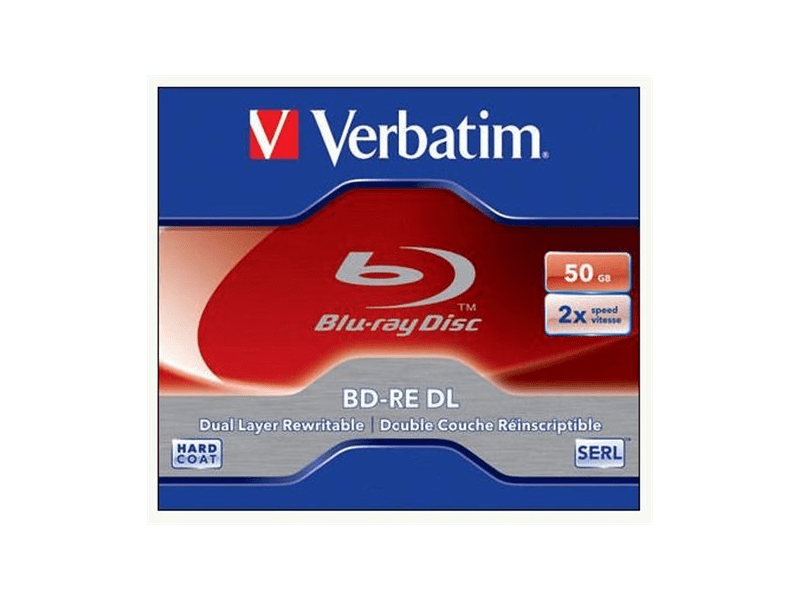 VERBATIM BRVU-2DL BD-RE BluRay lemez, kétrétegű