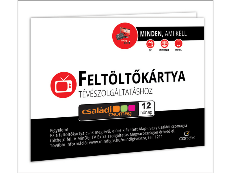 MindigTV - 12 Hónapos Családi Kártya