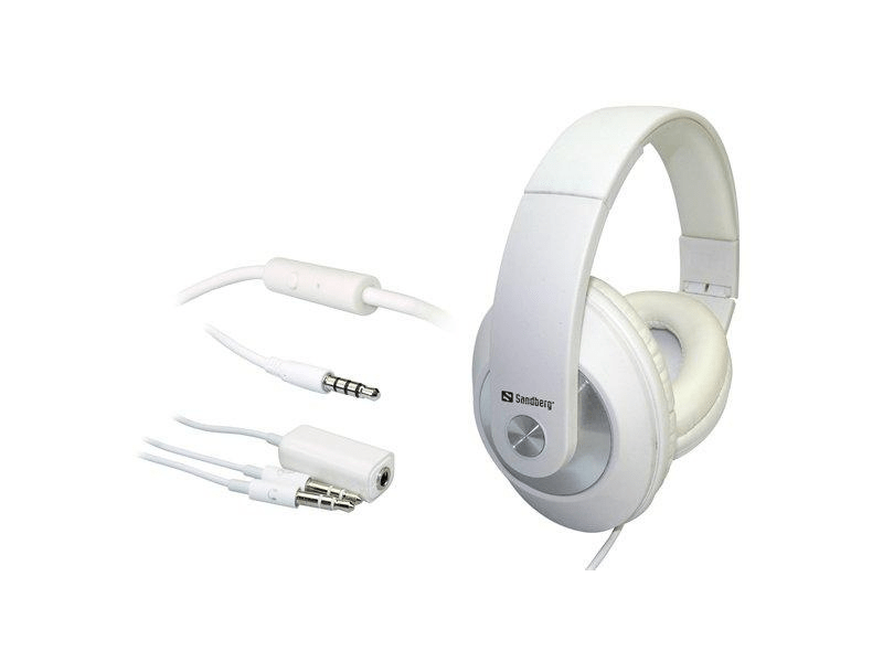 Sandberg SAFHPG01 Play n Go Mikrofonos Fejhallgató, Fekete