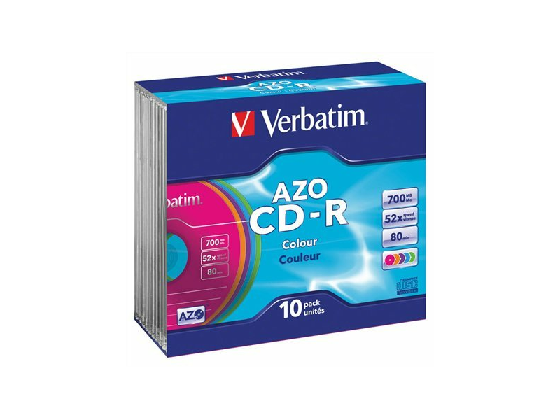 VERBATIM CDV7052V10S CD-R lemez, Crystal bevonat