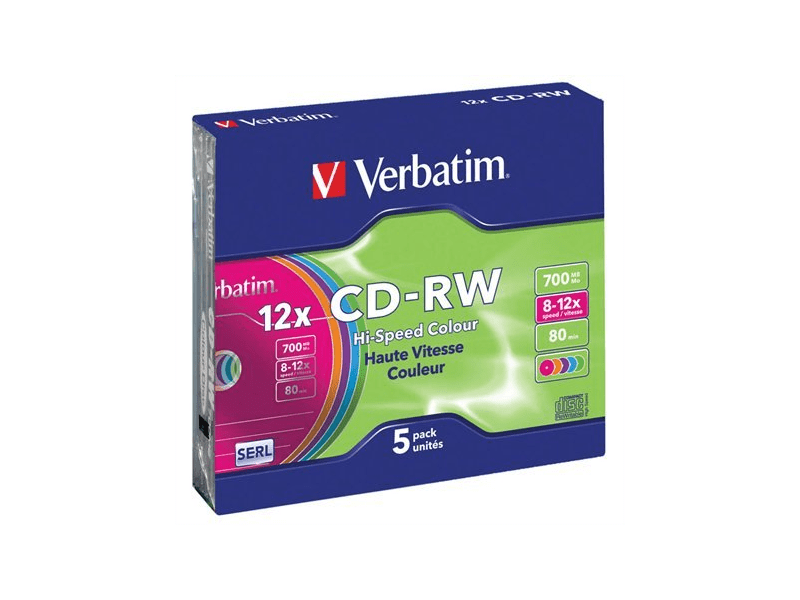VERBATIM CDVU7010V5S CD-RW lemez, újraírható