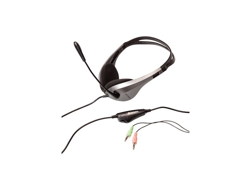 Verbatim VHS22 Fejhallgató mikrofonnal, hangerőszabályozóval