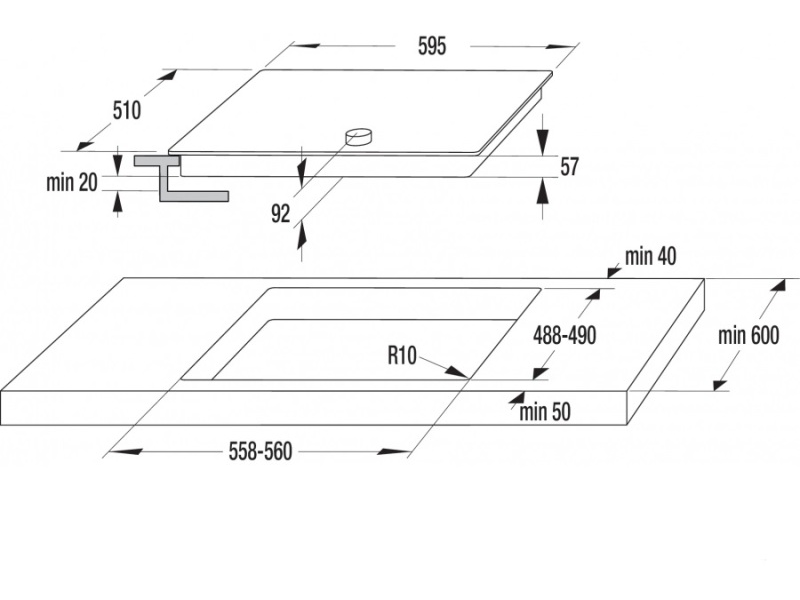 GORENJE IC6INI Beépíthető indukciós főzőlap